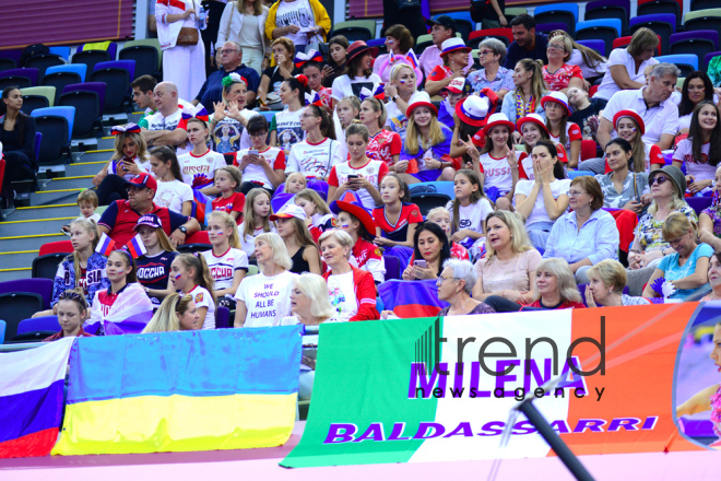 Rhythmic Gymnastics World Championships in Baku – holiday for spectators.Azerbaijan, Baku, September 19  2019